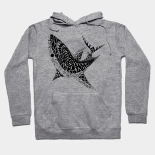 the shark in jaw attack ecopop Hoodie